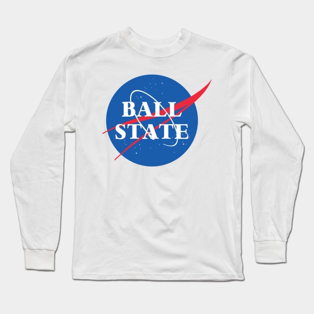 Ball State University - NASA Meatball Long Sleeve T-Shirt by ally1021